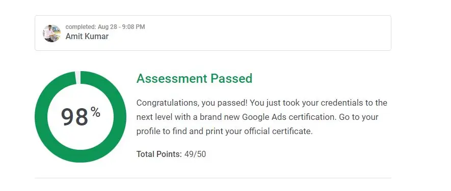 Google Assesment